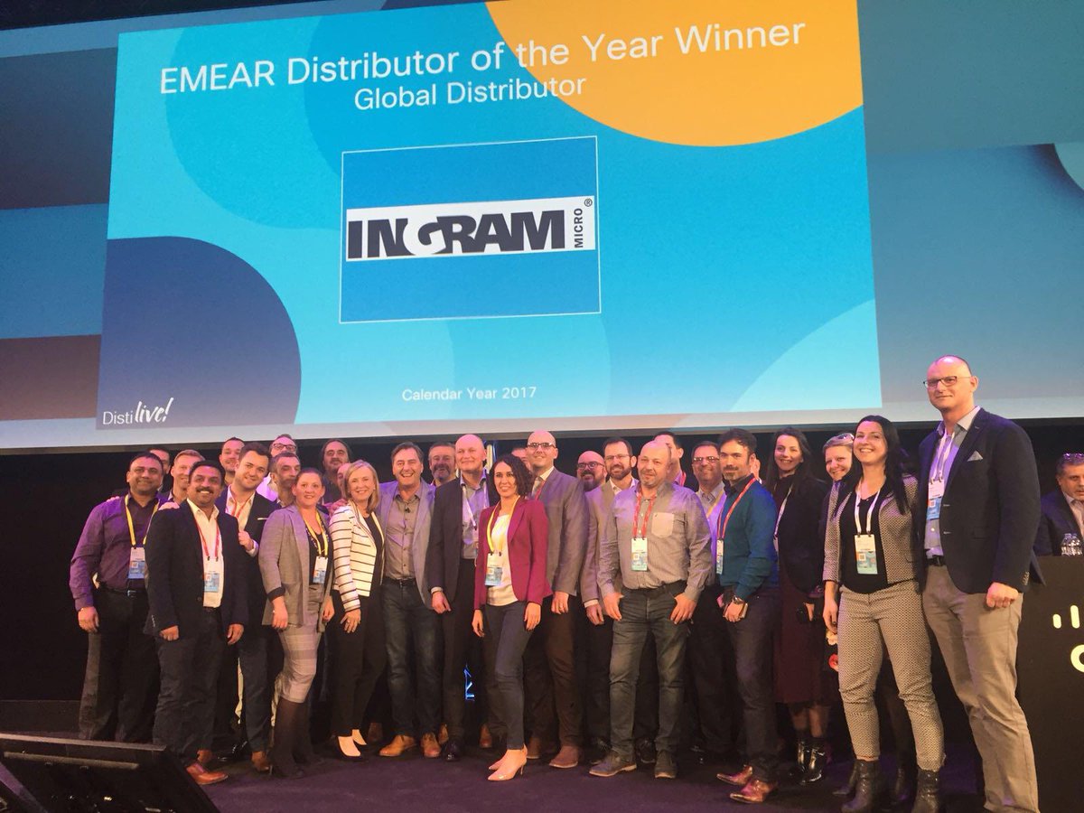 Cisco EMEAR Disti of the year award goes to Ingram Micro EMEA! 